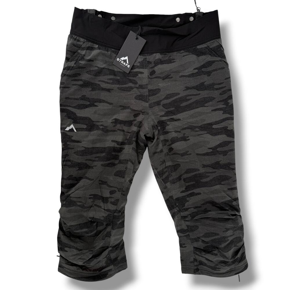 Strafe Alpha Insulator Pants Womens Sz Medium Distressed Stealth Camo